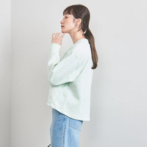 BOTANY ジャガード スウェット プルオーバー