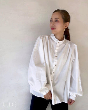 ハートボタンシャツ