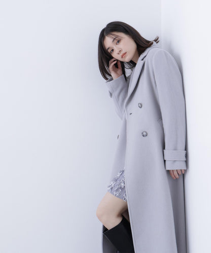 ビッグカラーダブルチェスターコート