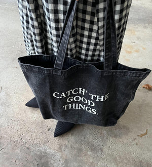 ロゴデニムトート