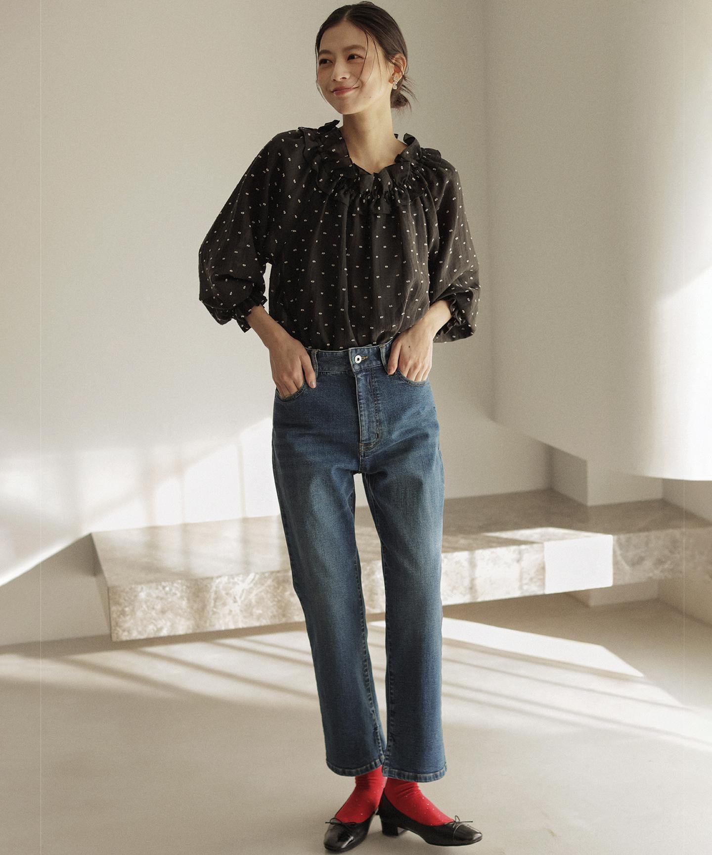 ミッドデニム パンツ