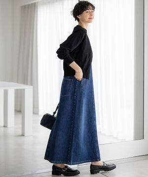 ヴィスコースストレッチ Vネック ニットカーディガン