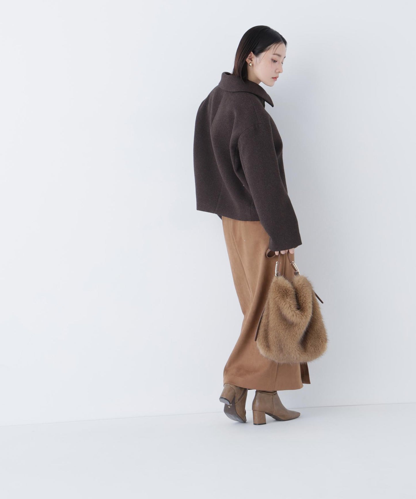 ＜朝比奈 彩さんコラボ＞ステンカラージップブルゾン