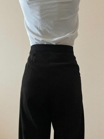 人気ディレクターmeg1006tの限定コーデセット！モヘアライクニットとタックワイドパンツセット