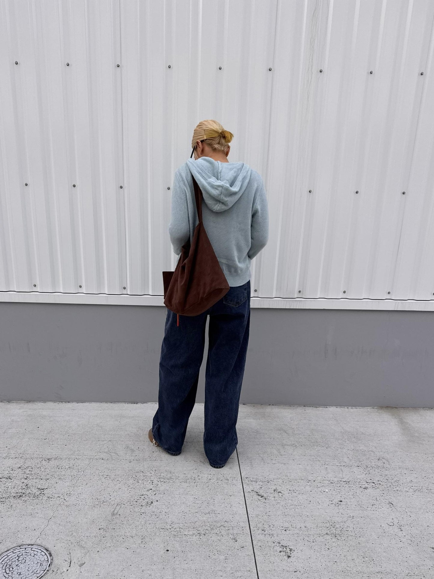 ウールフードニット