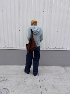 ウールフードニット