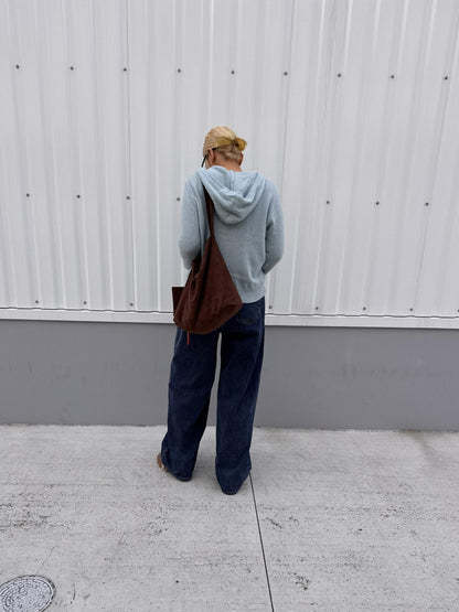 ウールフードニット