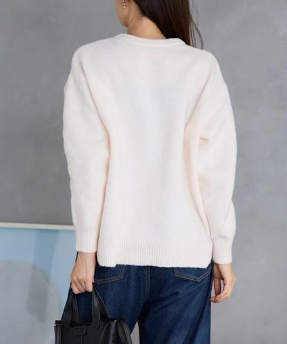 ウール混ガゼットニット