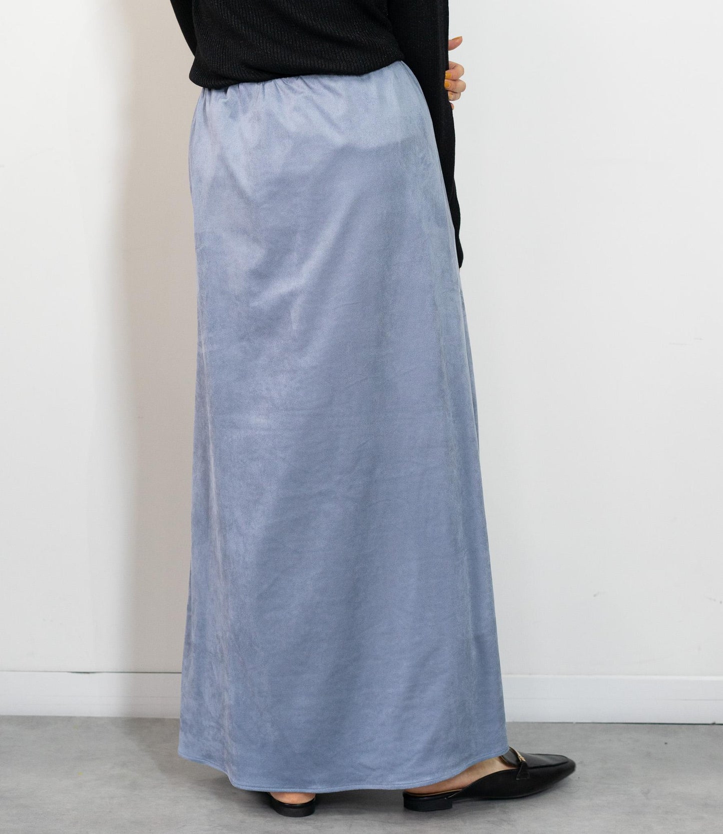 ストレッチスウェードAラインスカート