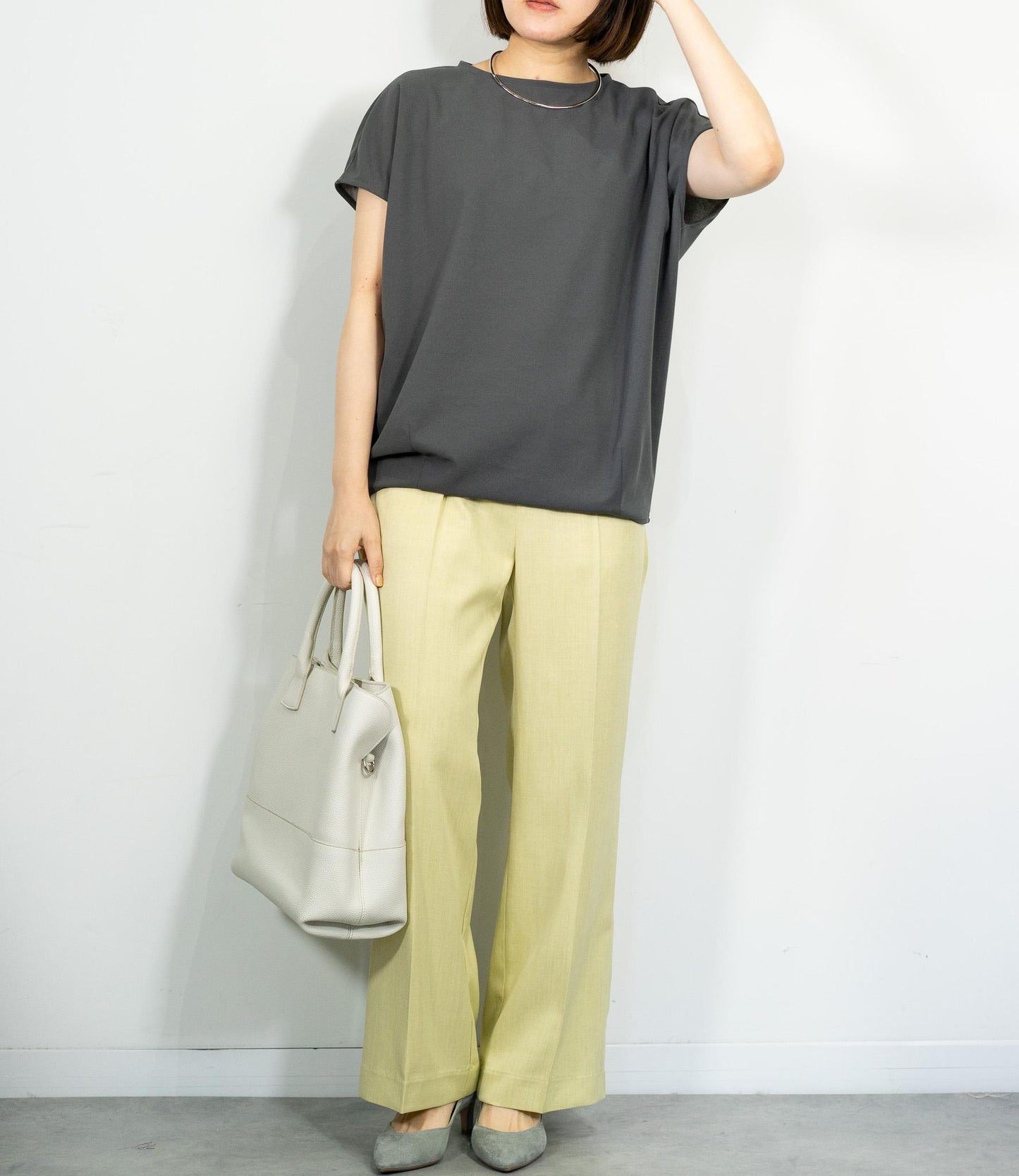 【10万人の正解シリーズ】コクーンシルエットボートネックカットソー