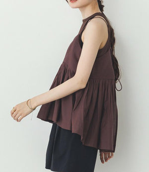 ピンタックキャミビスチェ