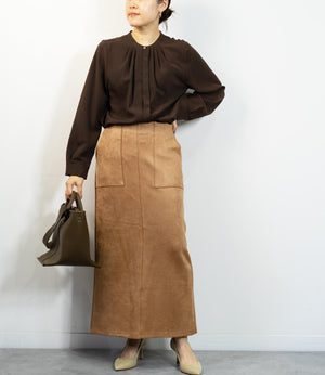 マシュマロスウェードタイトスカート