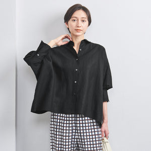 リネン ドルマン シャツ