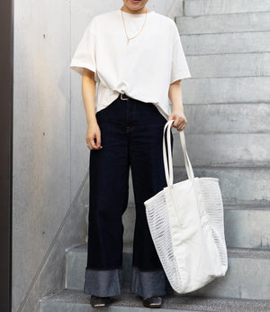 【吸水速乾・接触冷感】バックフリルドッキングカットソー