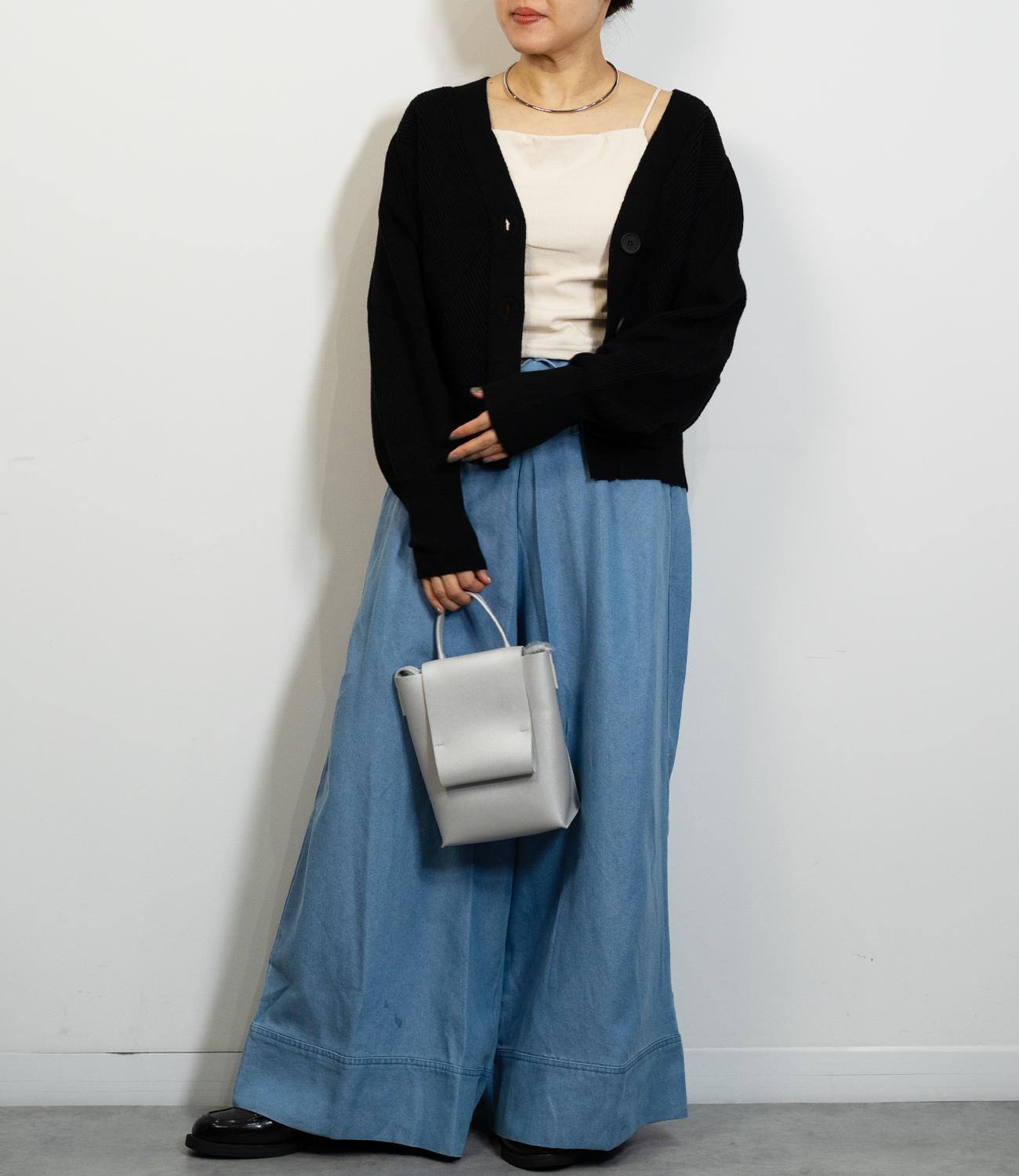 デザイン編みニットカーディガン