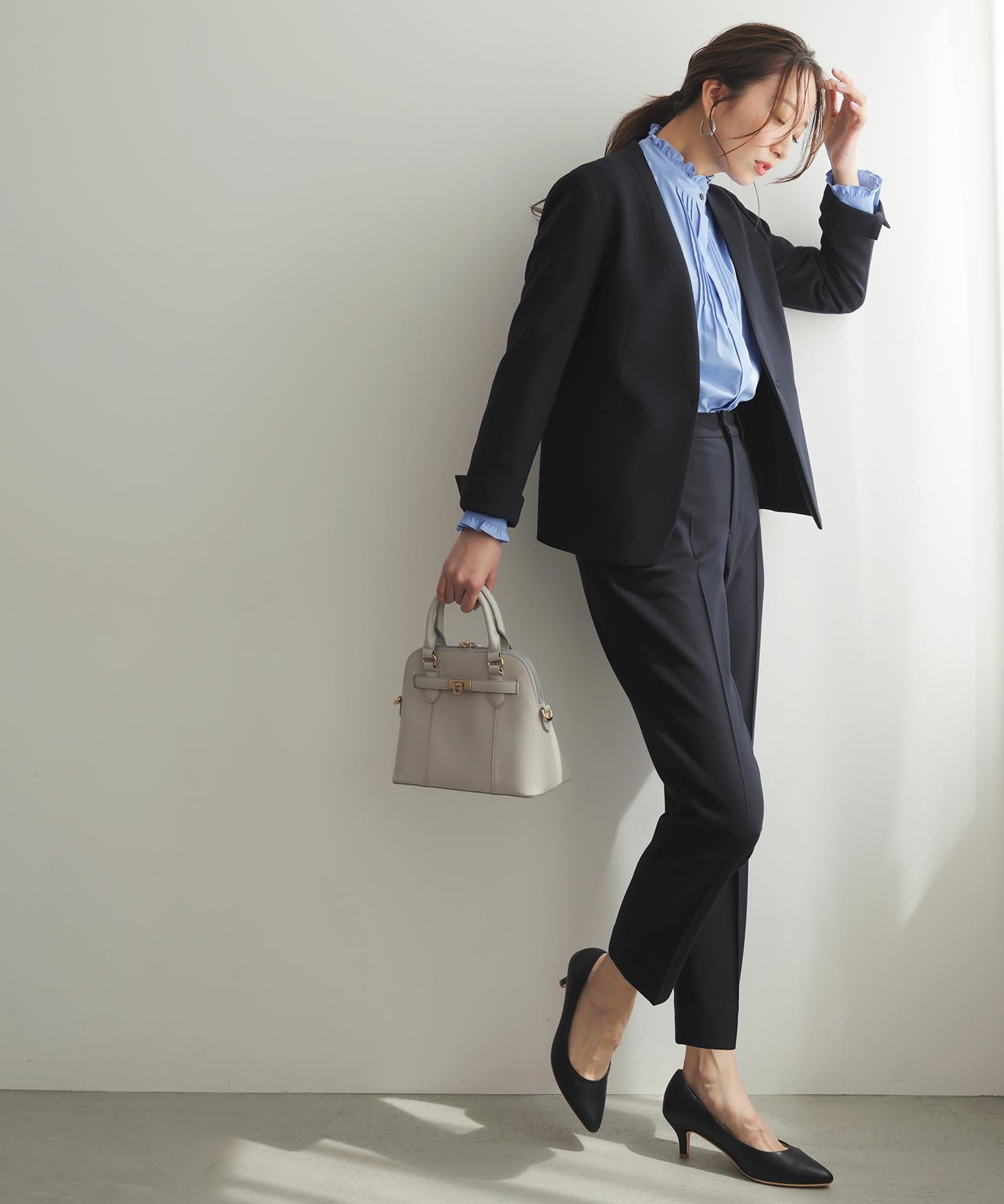 ピンタックフリル シャツ