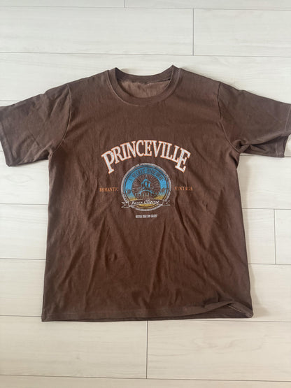 ヴィンテージライクPRINCEVILLEロゴTシャツ