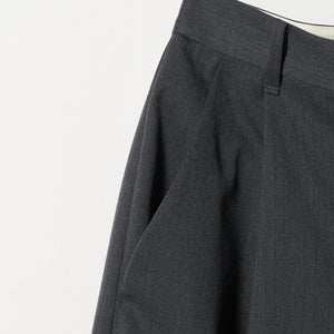 毛ポリエステル カーブパンツ ウォッシャブル