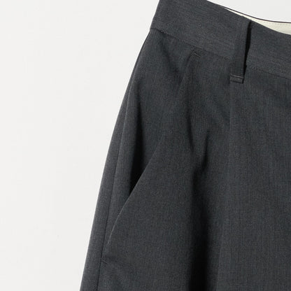 毛ポリエステル カーブパンツ ウォッシャブル