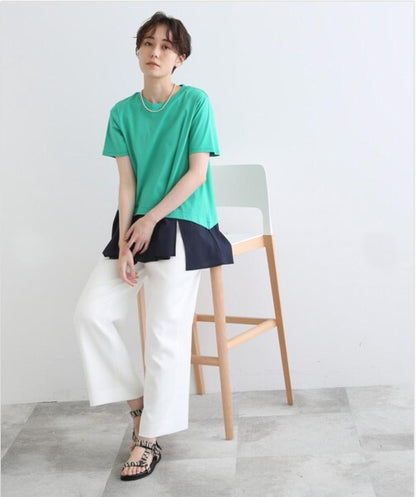 アシメシャツコンビTシャツ