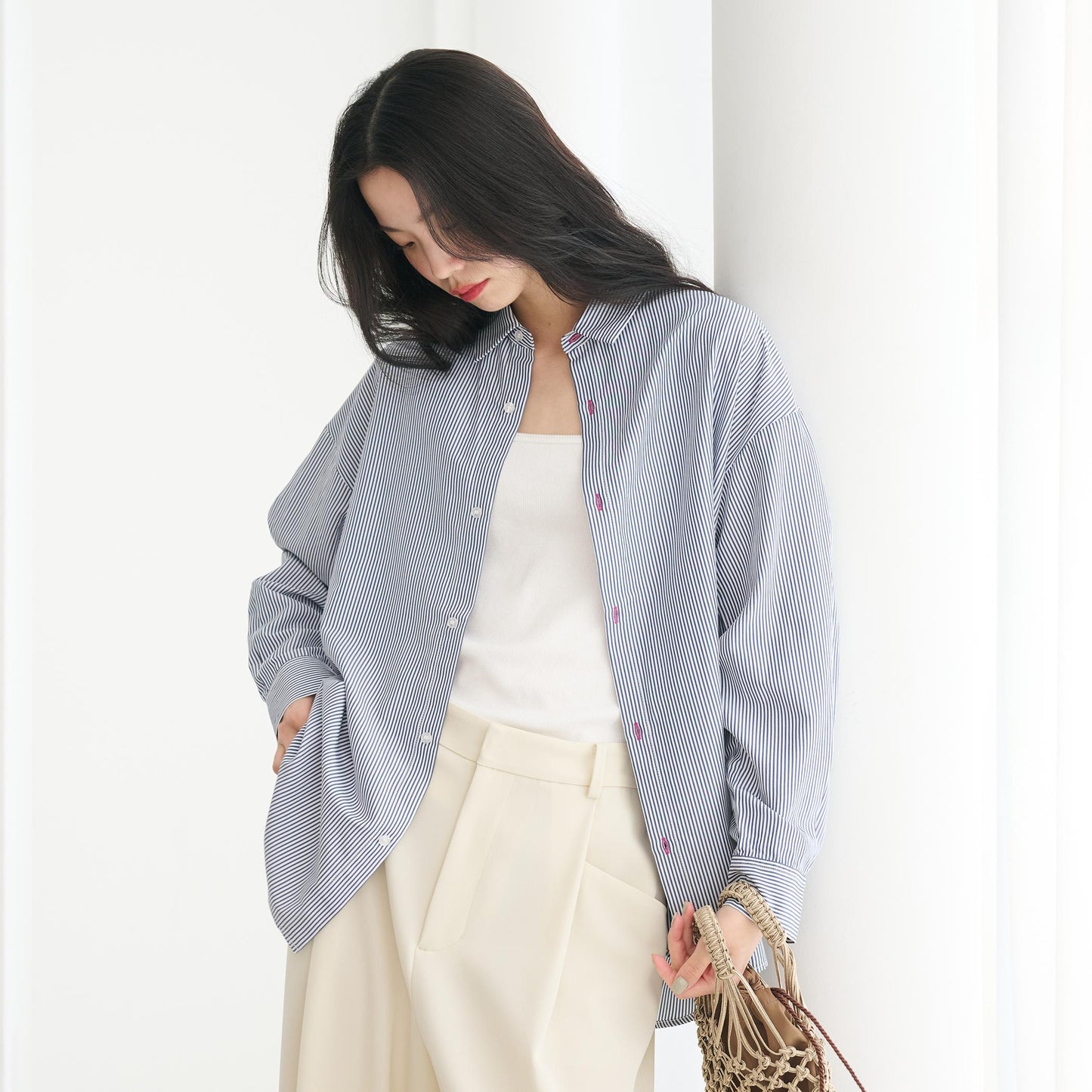 【WEB限定】ストライプ レギュラーシャツ