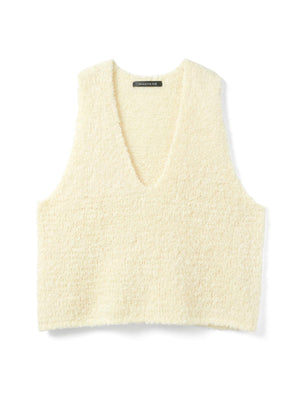 mizuiro ind へアリーVネックベスト