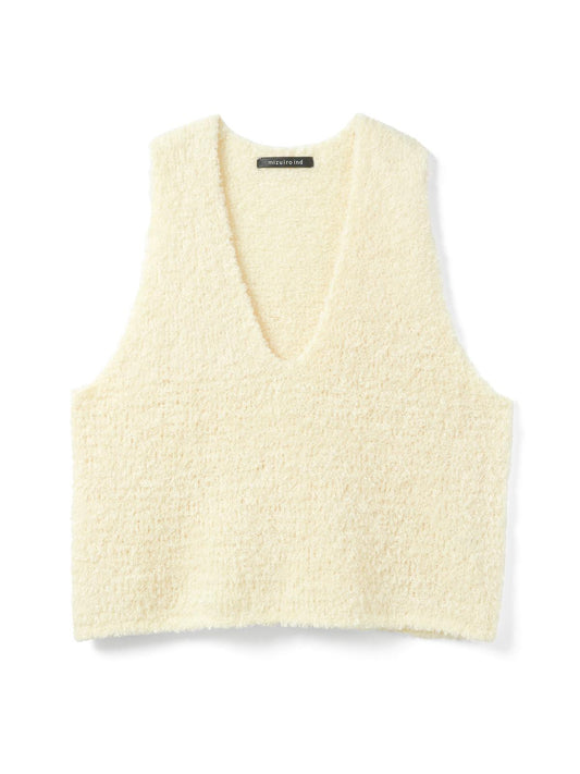 mizuiro ind へアリーVネックベスト