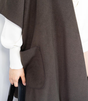 ニットパイル着流しアウター