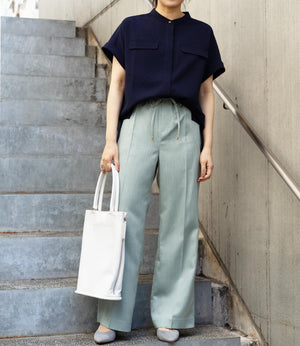 きれいめフラップサファリブラウス