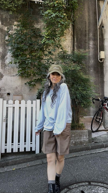 スラブタッチロングTシャツ