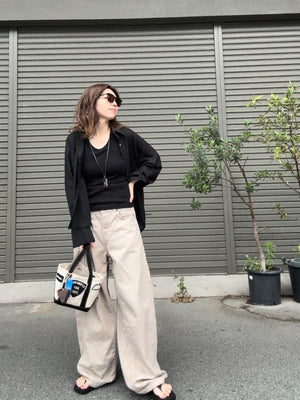 Sheer long cuffs shirt