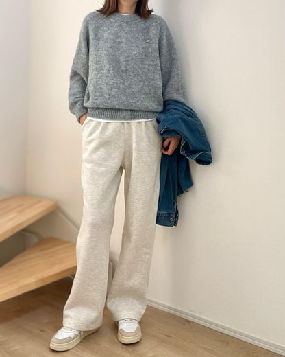 アルパカウールシンプルニット