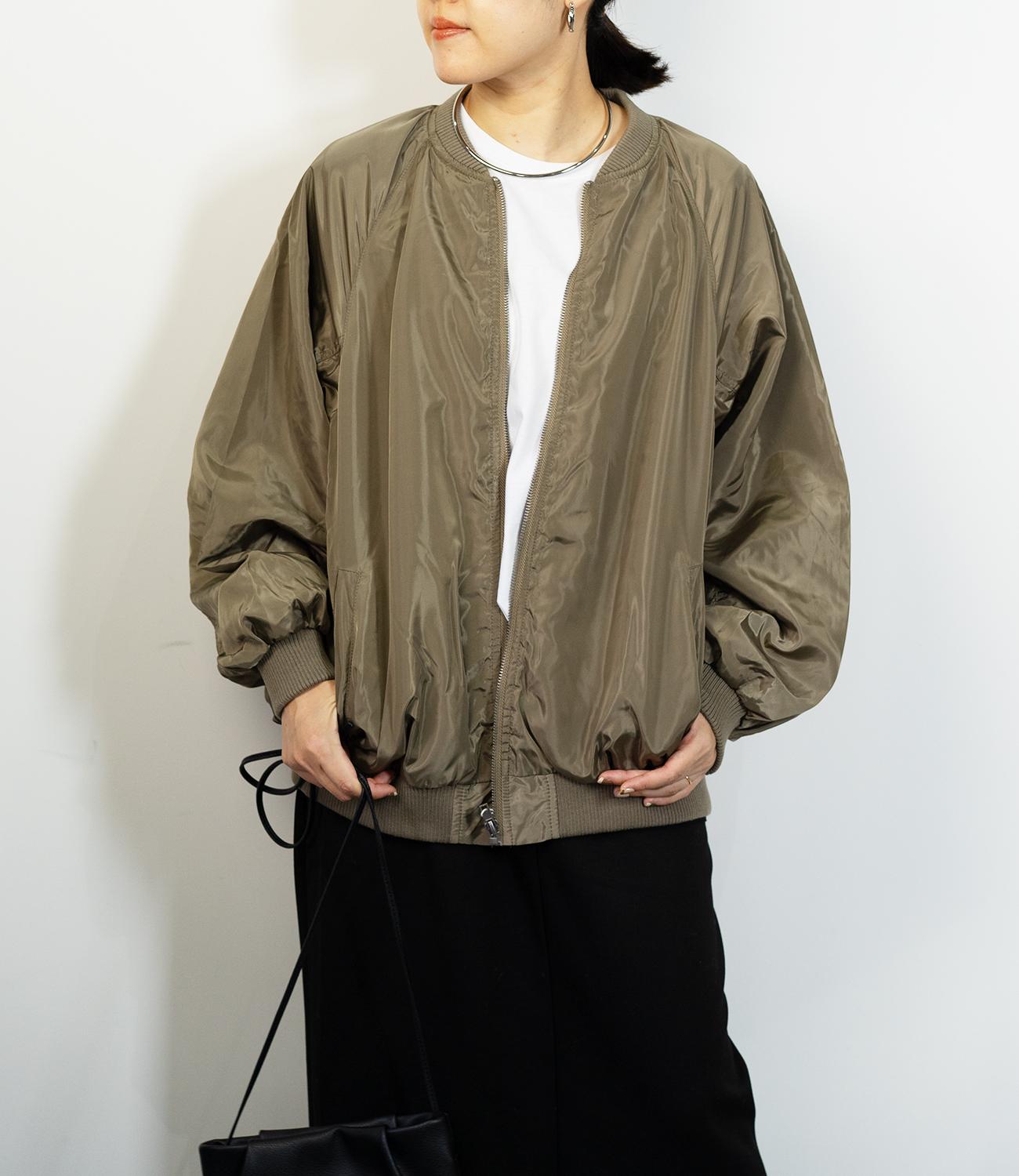 ラブティックボンボン ギャザーボリュームブルゾン ベージュ ギャザーボリュームブルゾン – &DROBE (アンドローブ)