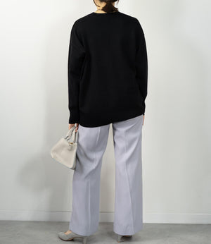 スムース編みルーズニットカーディガン