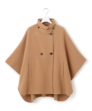 ウールライトリバー ポンチョシルエット コート