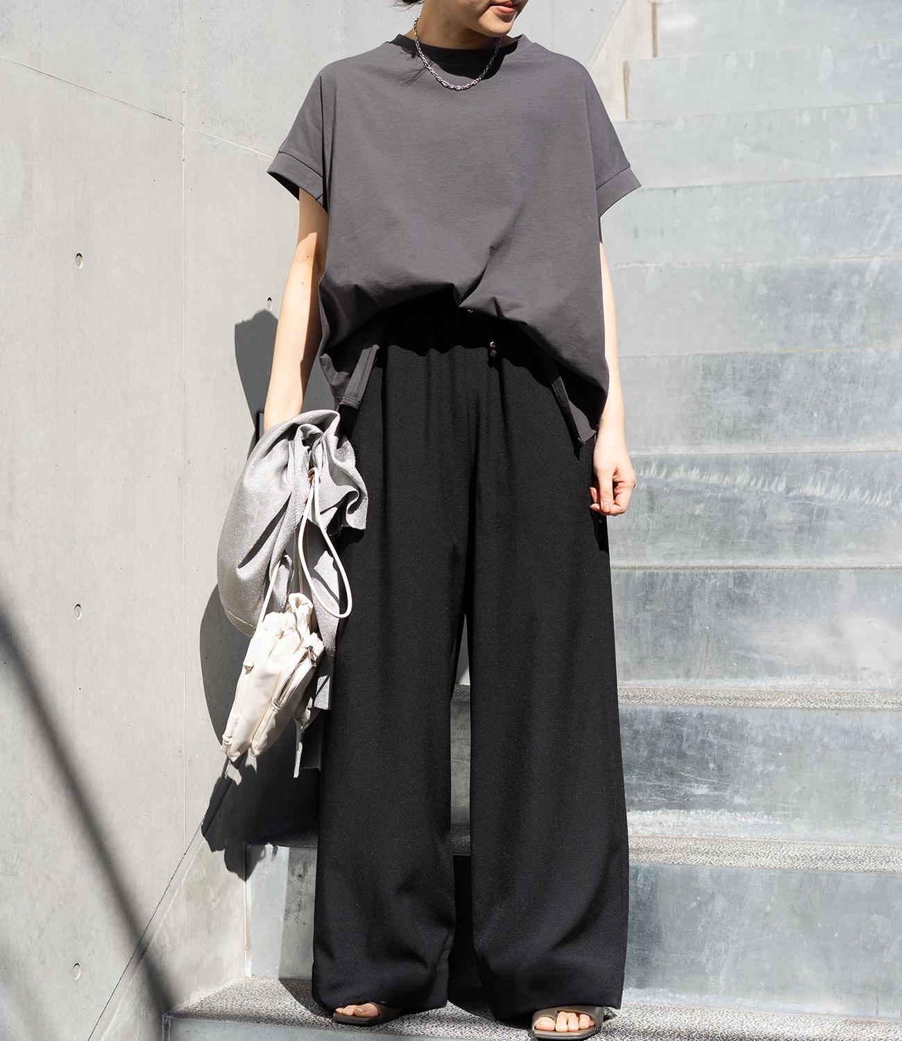 【接触冷感】フレンチスリーブチュニックカットソー