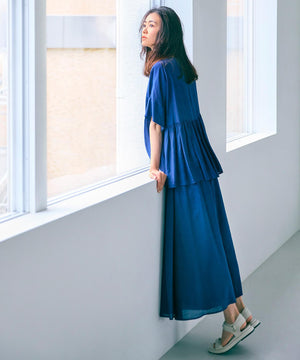 ヴィンテージシアー ギャザーワイドパンツ