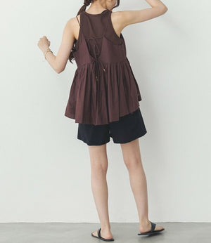 ピンタックキャミビスチェ