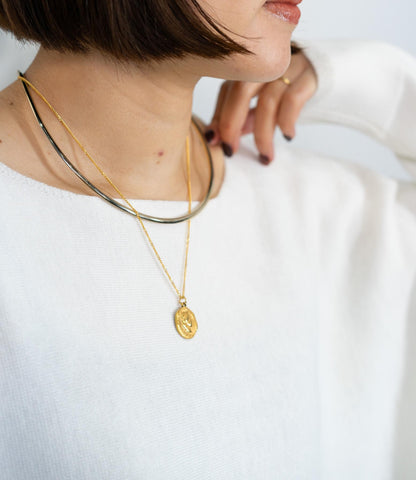 ラメボートネックラウンドニット