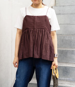 ピンタックキャミビスチェ