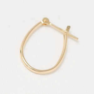 K10 パイプ オーバル フープピアス