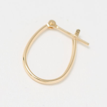 K10 パイプ オーバル フープピアス