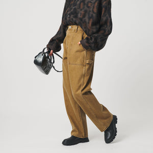 コットンデニム ペインターパンツ