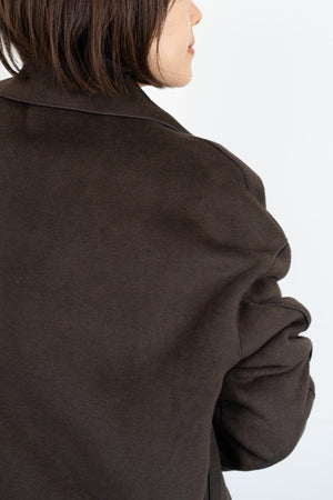 ニットパイルチェスターコート