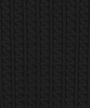 ケーブル柄ボトルネックニット