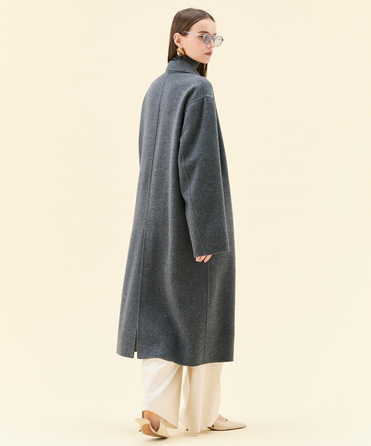 ZION / ウールロングチェスターコート