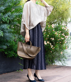 2wayシアーサテンブラウス