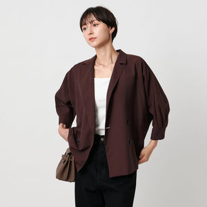 シアー ドルマン ブラウス ジャケット ウォッシャブル