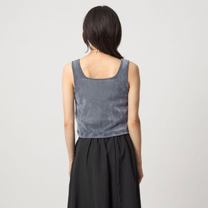 シアー フロッキー タンクトップ