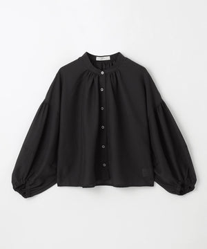 シアーテックリネンギャザーブラウス